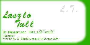 laszlo tull business card